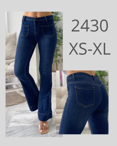 Pantalones vaqueros ajustados, disponibles en tallas XS a XL.